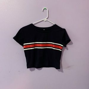romwe cropped t-shirt